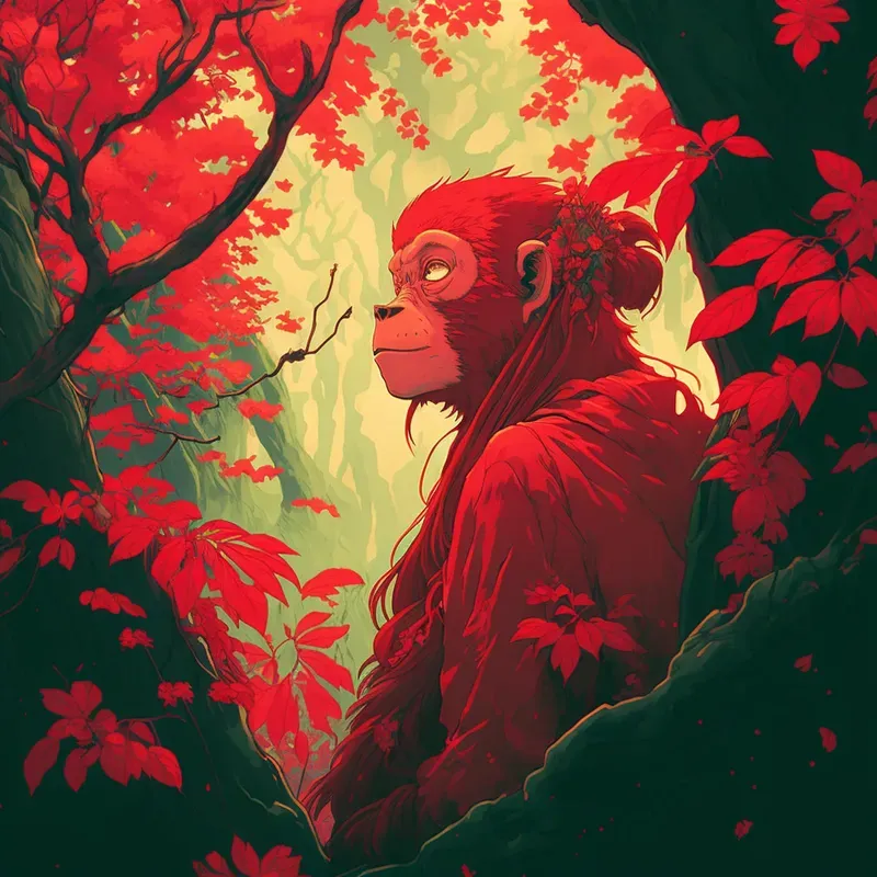 Colorful Japanese Art Illustrations Of Animals