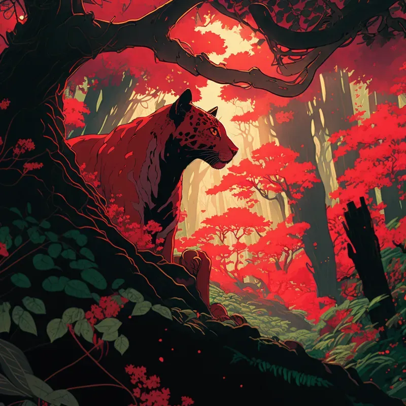 Colorful Japanese Art Illustrations Of Animals