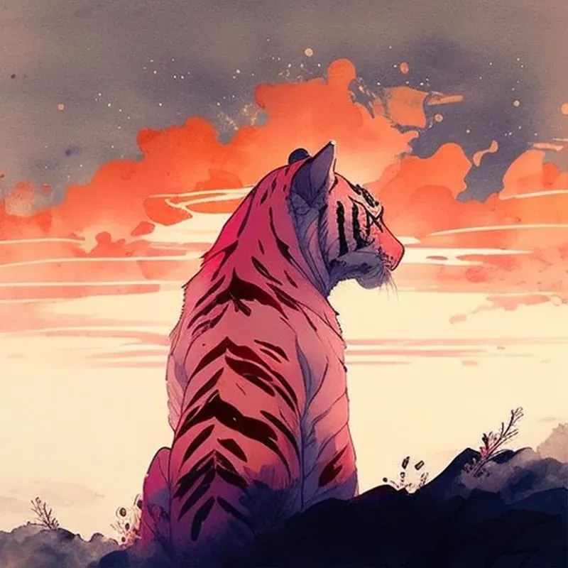 Kawaii Watercolor Animal Illustrations