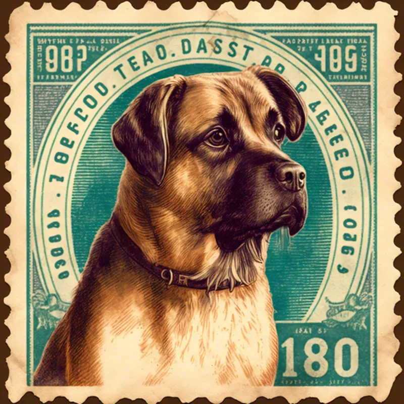 50s Vintage Postal Stamps Of Animals