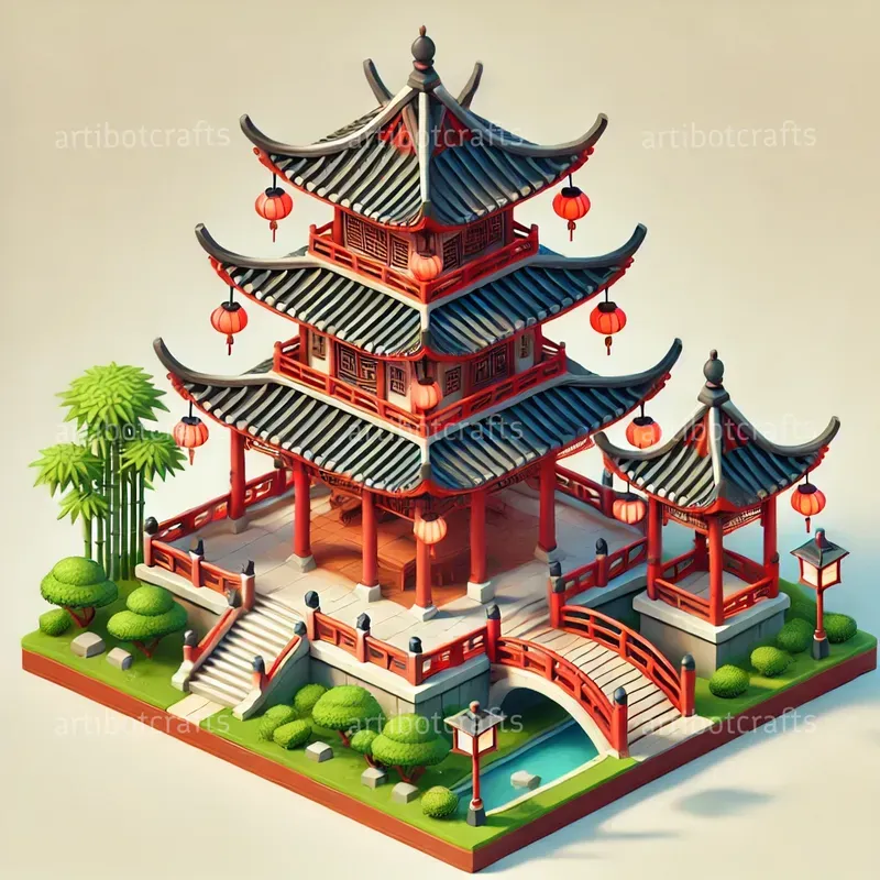 3D Isometric Architectural Models