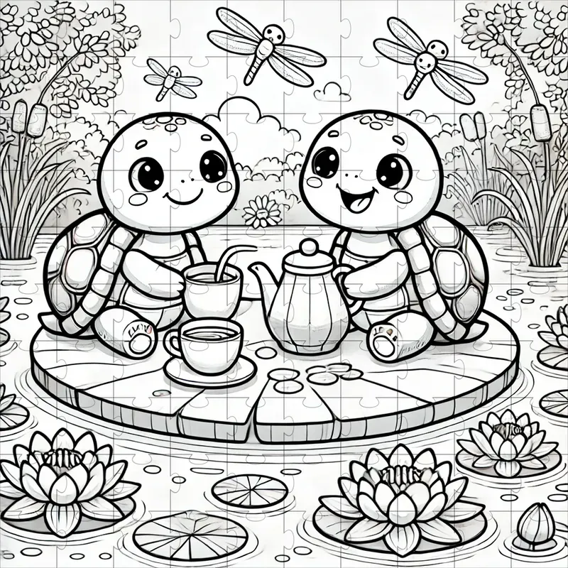Whimsical Kawaii Coloring Pages