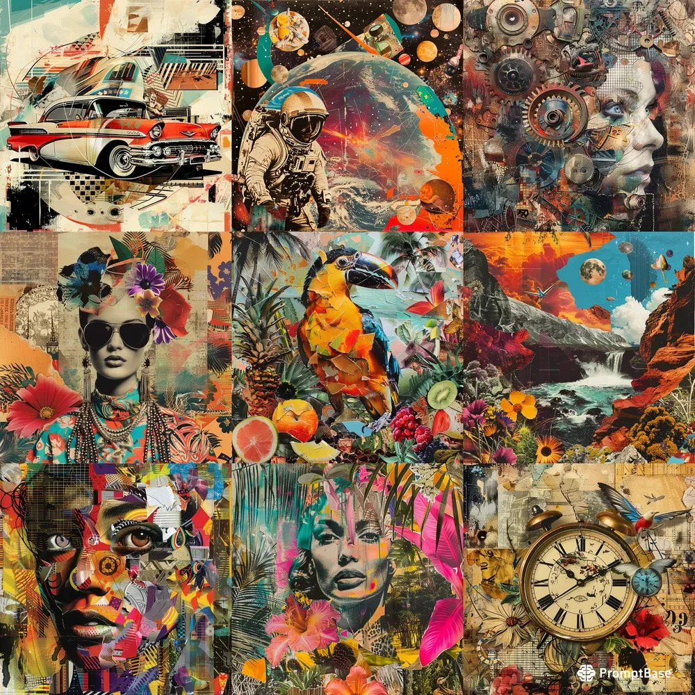 Crazy Collage Artworks