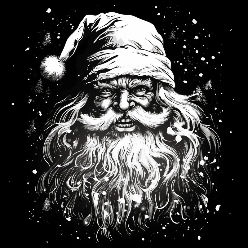 Creepy Christmas Pencil Sketches