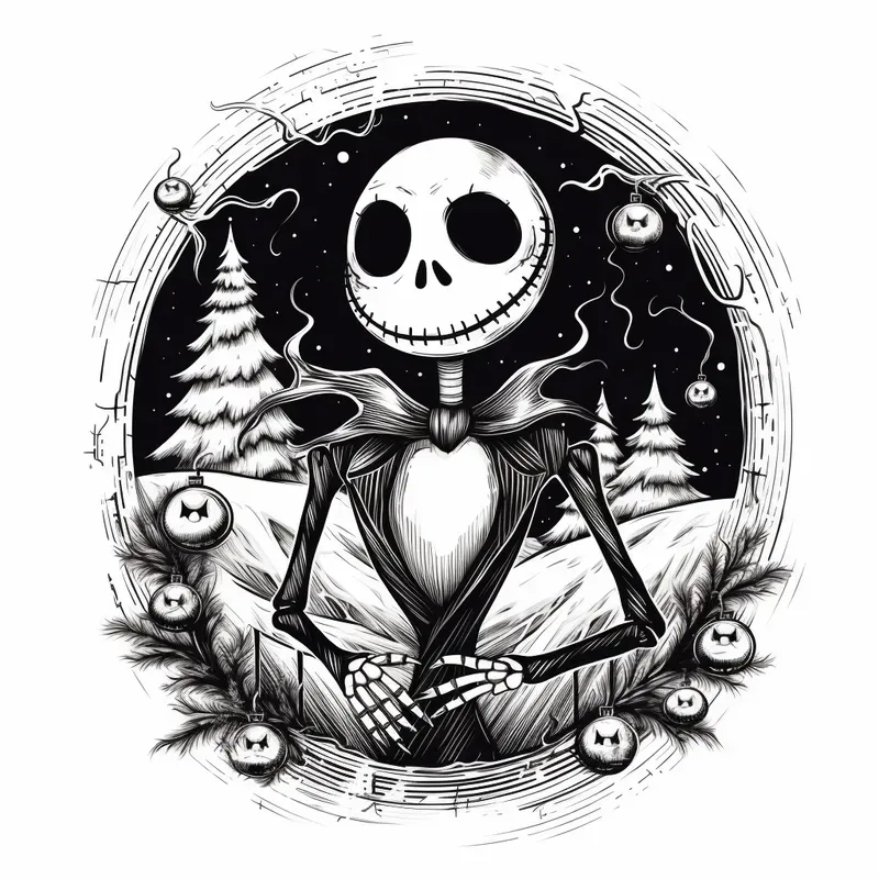 Creepy Christmas Pencil Sketches