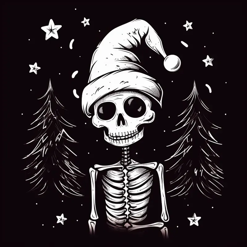 Creepy Christmas Pencil Sketches