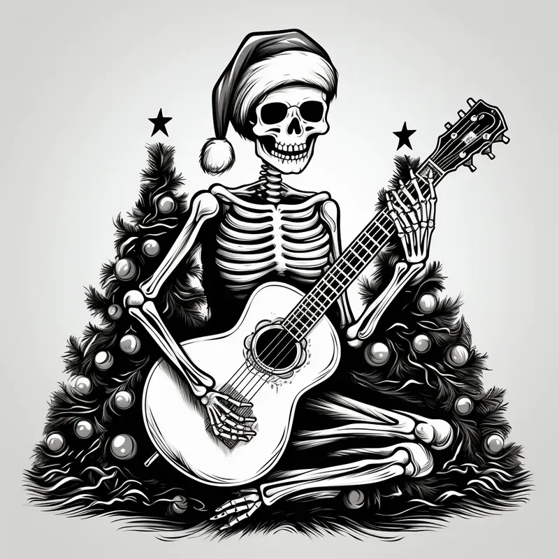 Creepy Christmas Pencil Sketches