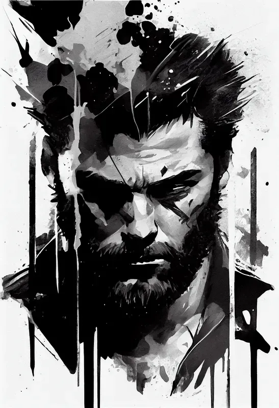 Black And White Art Portraits