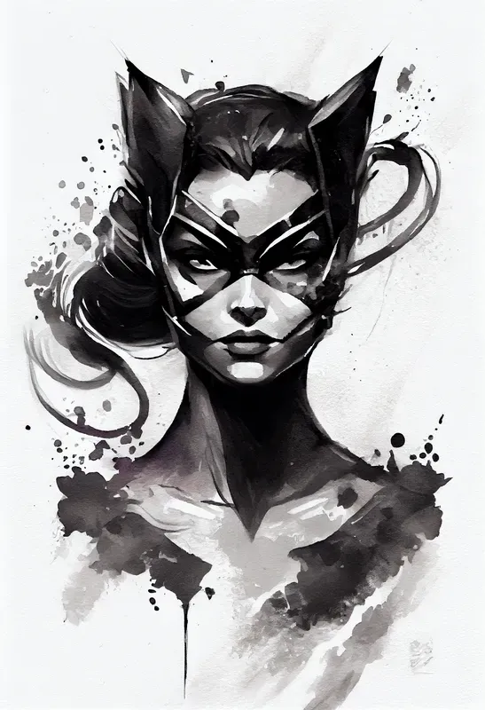 Black And White Art Portraits