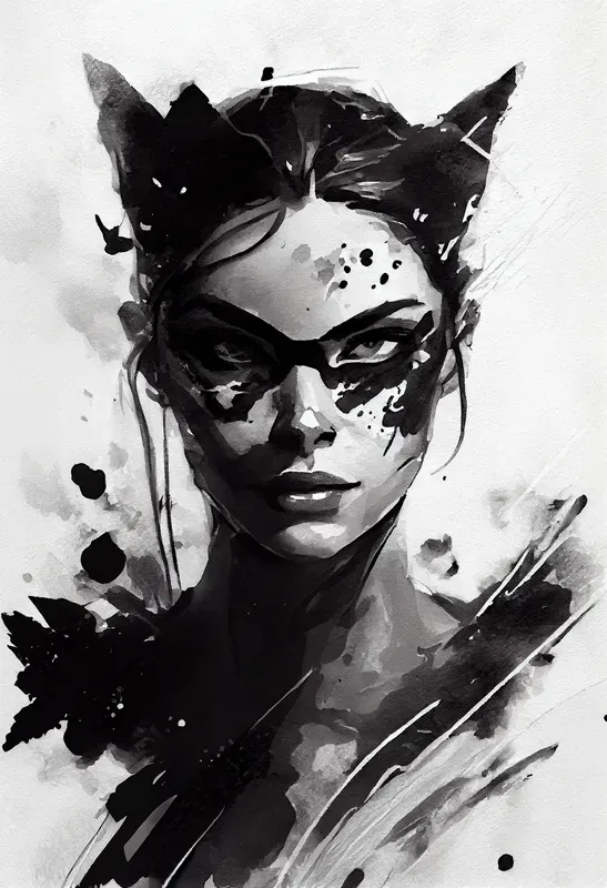 Black And White Art Portraits