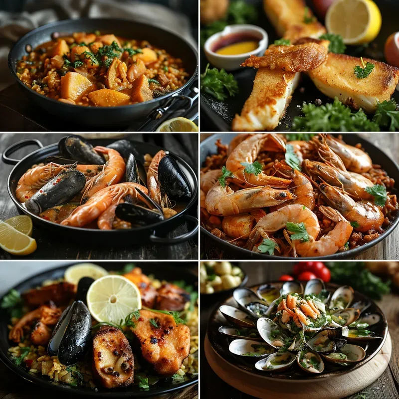 Sets Of Refined Snacks And Main Dishes