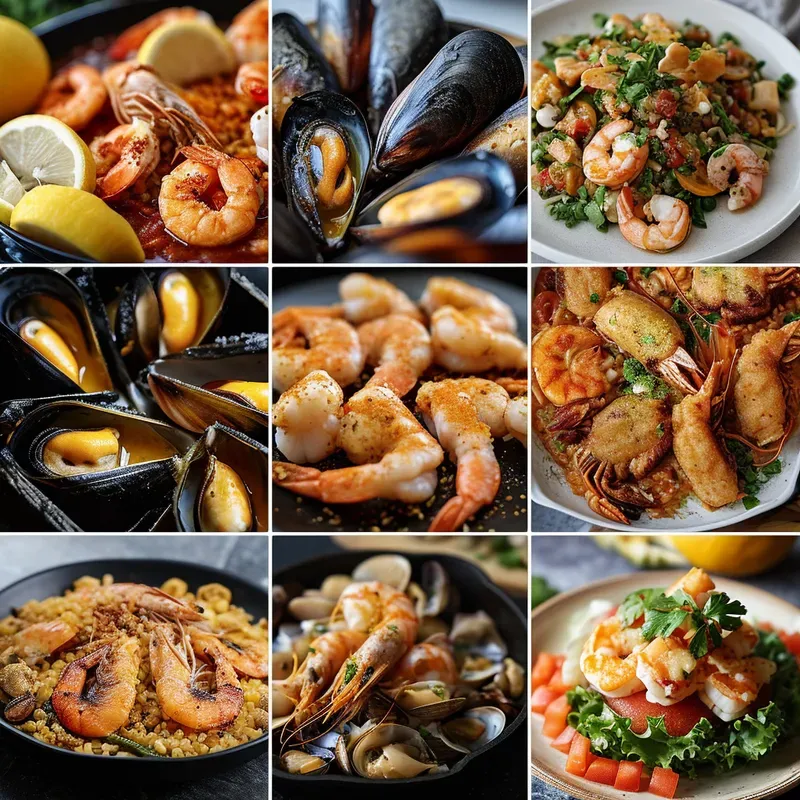 Sets Of Refined Snacks And Main Dishes