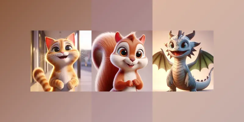 Cute Creatures Cute Pixar Characters generated by undefined