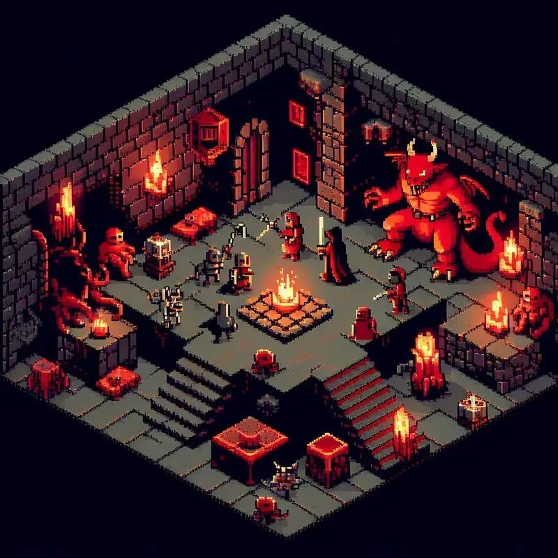 Isometric Gameboy Scenes