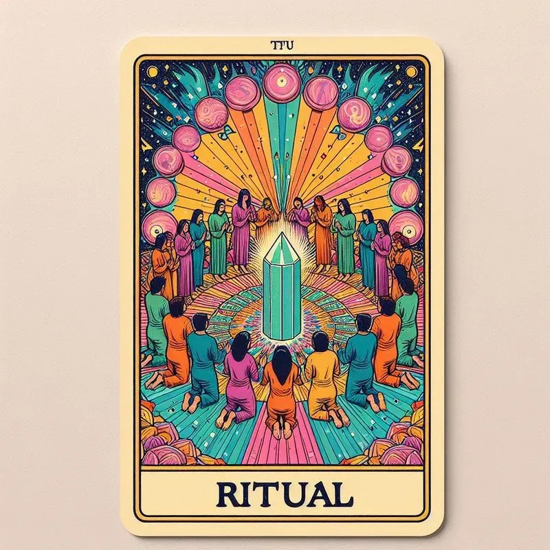 Vibrant Psychedelic Tarot Cards