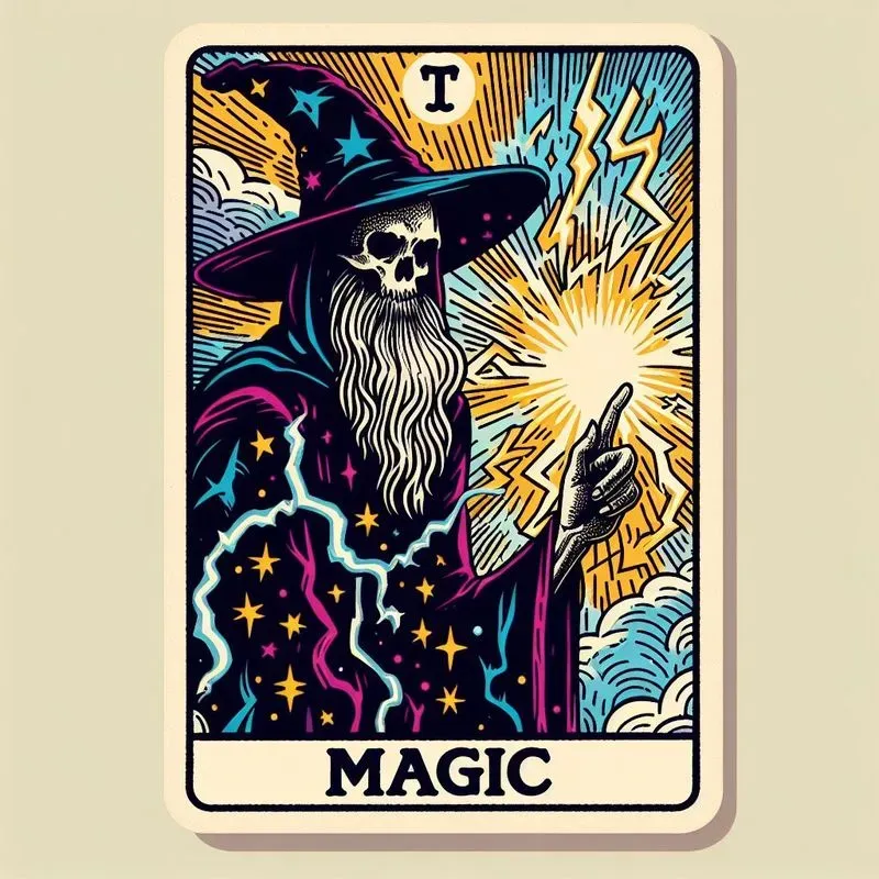 Vibrant Psychedelic Tarot Cards