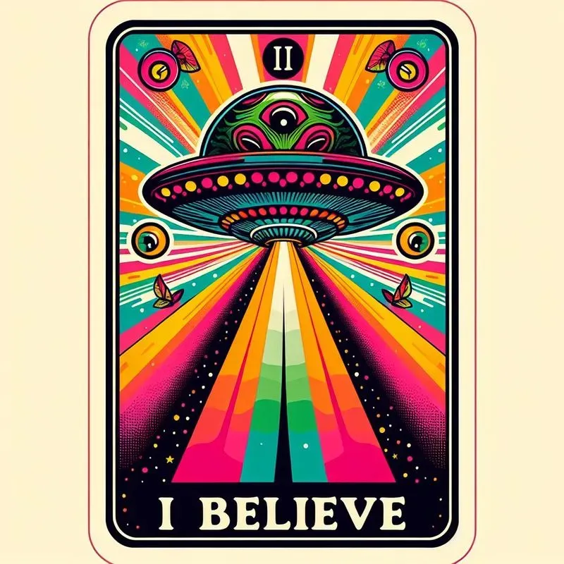 Vibrant Psychedelic Tarot Cards