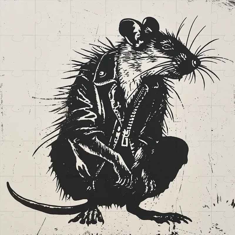 Monochromatic Stylish Animal Portraits