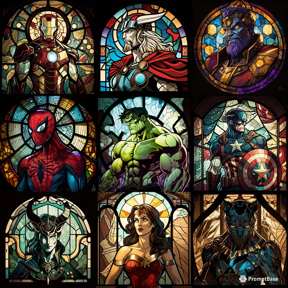Stained Superheroes