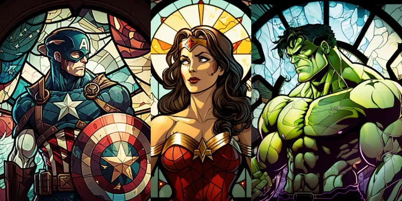 Stained Superheroes generated by undefined