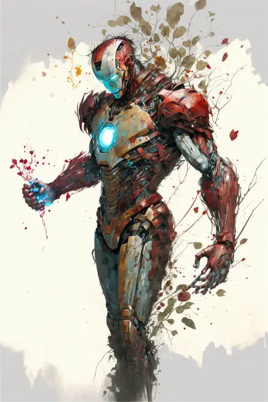 Dynamic Super Hero Paintings