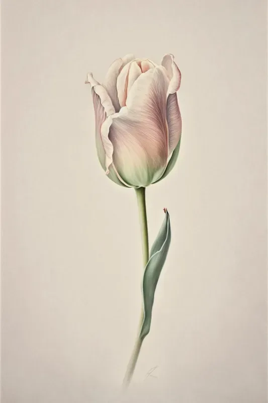 Minimalist Single Flower Nature Art