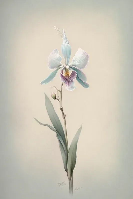 Minimalist Single Flower Nature Art