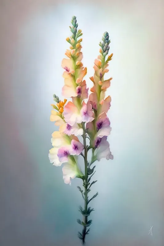 Minimalist Single Flower Nature Art