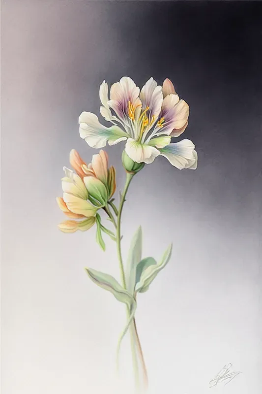 Minimalist Single Flower Nature Art