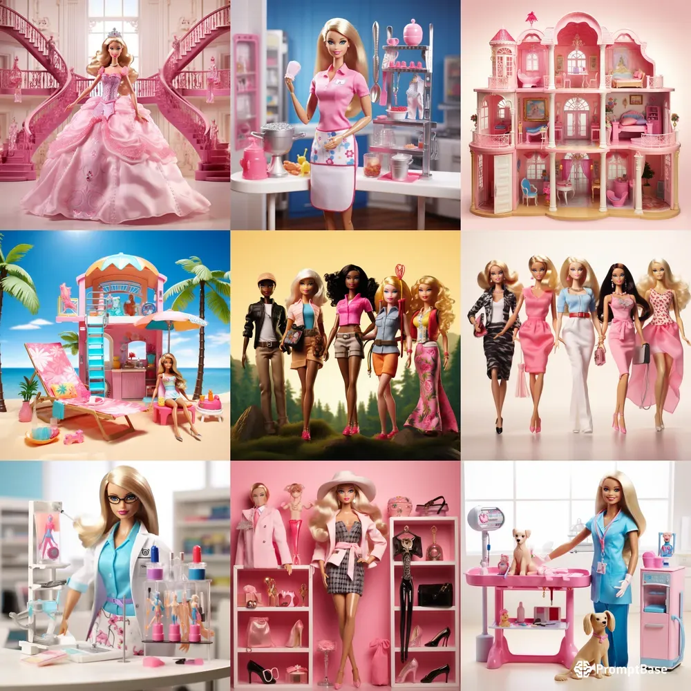 Barbie Doll Illustrations