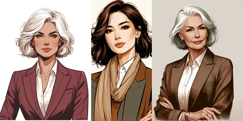 Sophisticated And Stylish Portraits generated by undefined