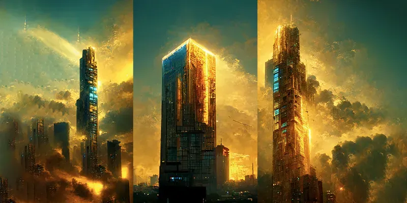 Cyberpunk Skyscraper generated by undefined