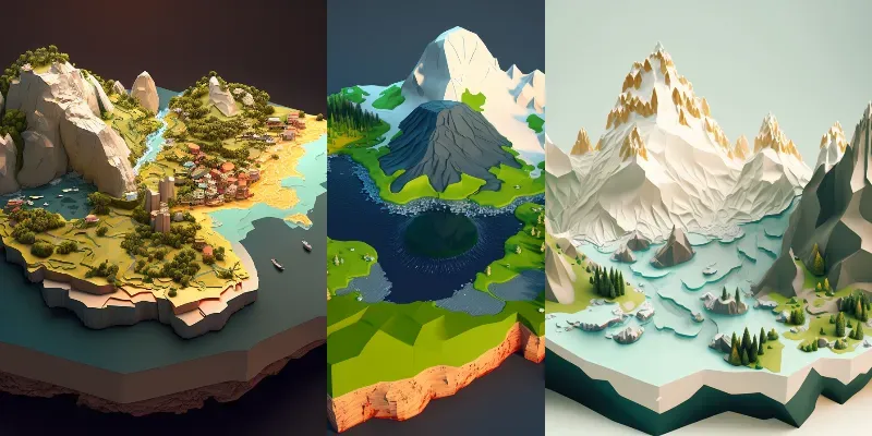 Isometric Map Layouts generated by undefined