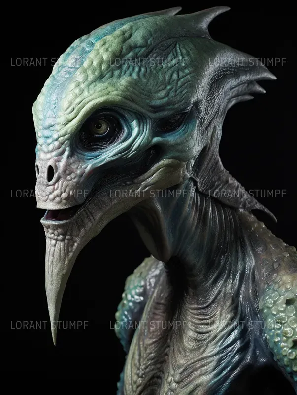Alien Portraits In Rick Baker Style