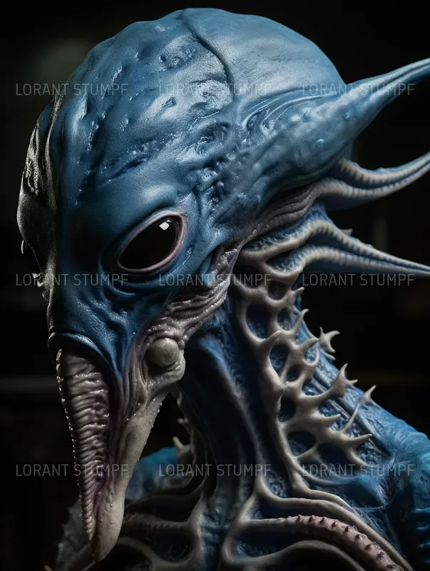 Alien Portraits In Rick Baker Style