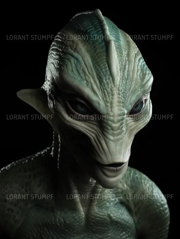 Alien Portraits In Rick Baker Style