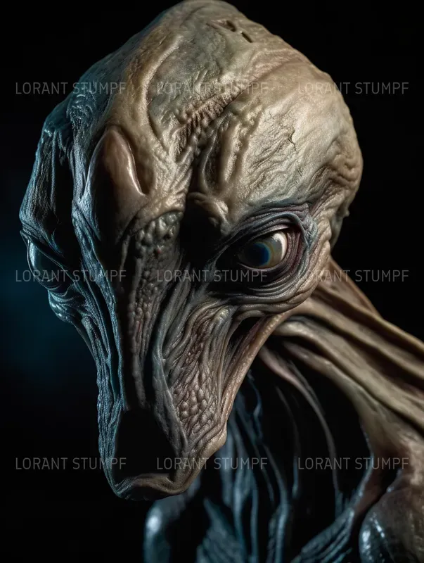 Alien Portraits In Rick Baker Style