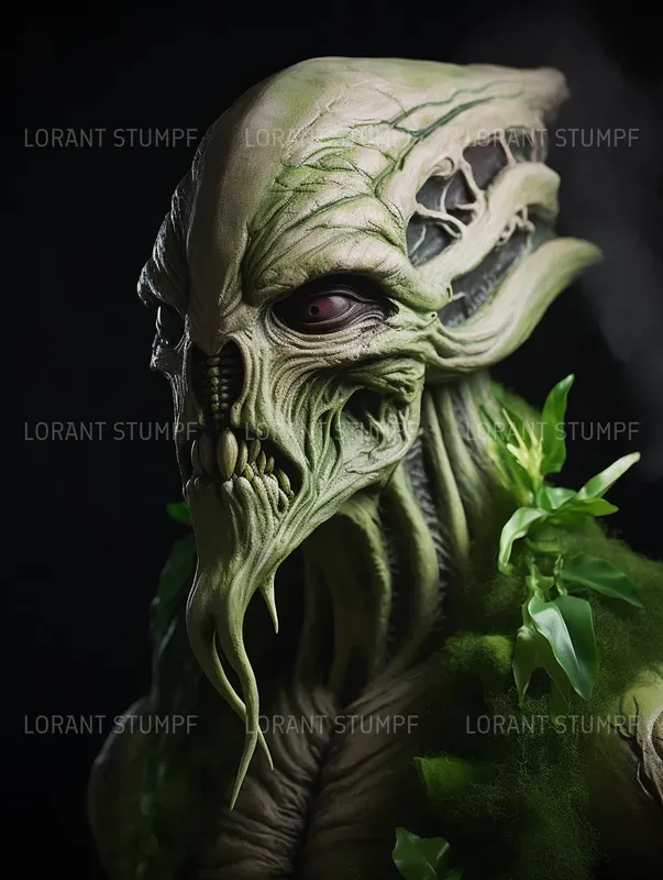 Alien Portraits In Rick Baker Style