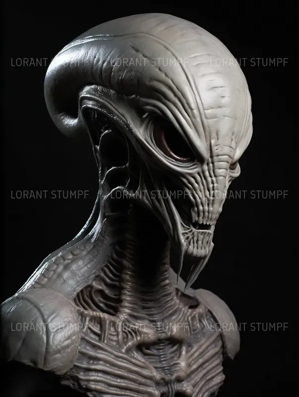 Alien Portraits In Rick Baker Style