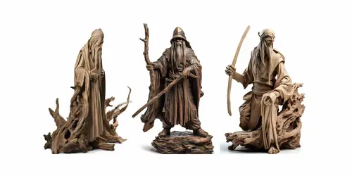 Driftwood Statues generated by midjourney