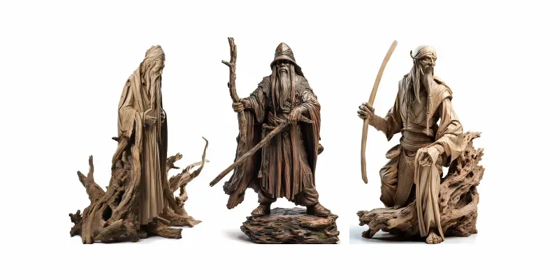 Driftwood Statues generated by undefined
