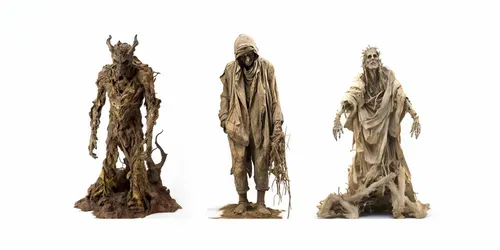 Povera Statues generated by midjourney