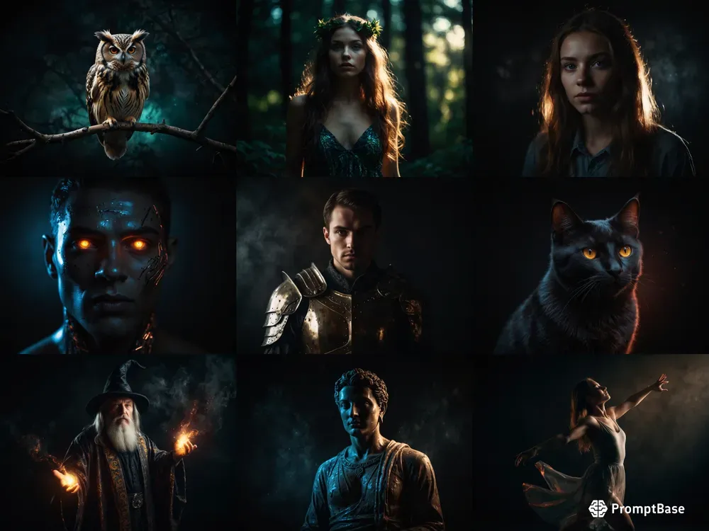 Mysterious Aura Portrait Photographs