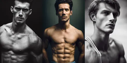 Photorealistic Portraits Of Attractive Men generated by midjourney