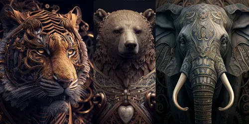 Animal Avatars generated by midjourney