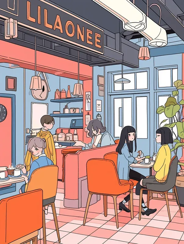 Cartoon Drawing Style With Clear Lines