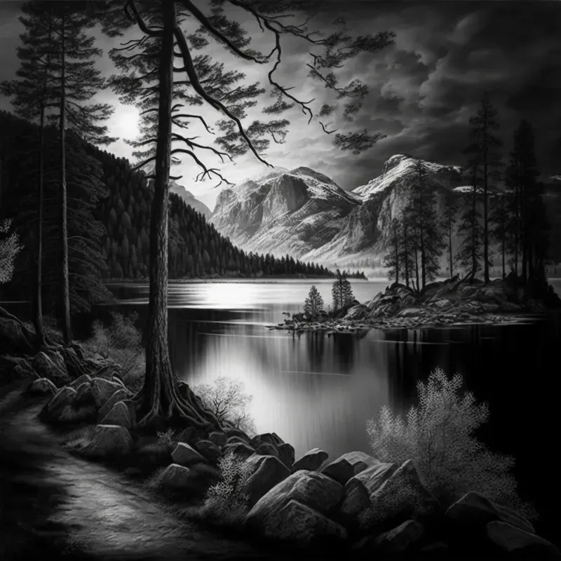 Artistic Charcoal Drawings