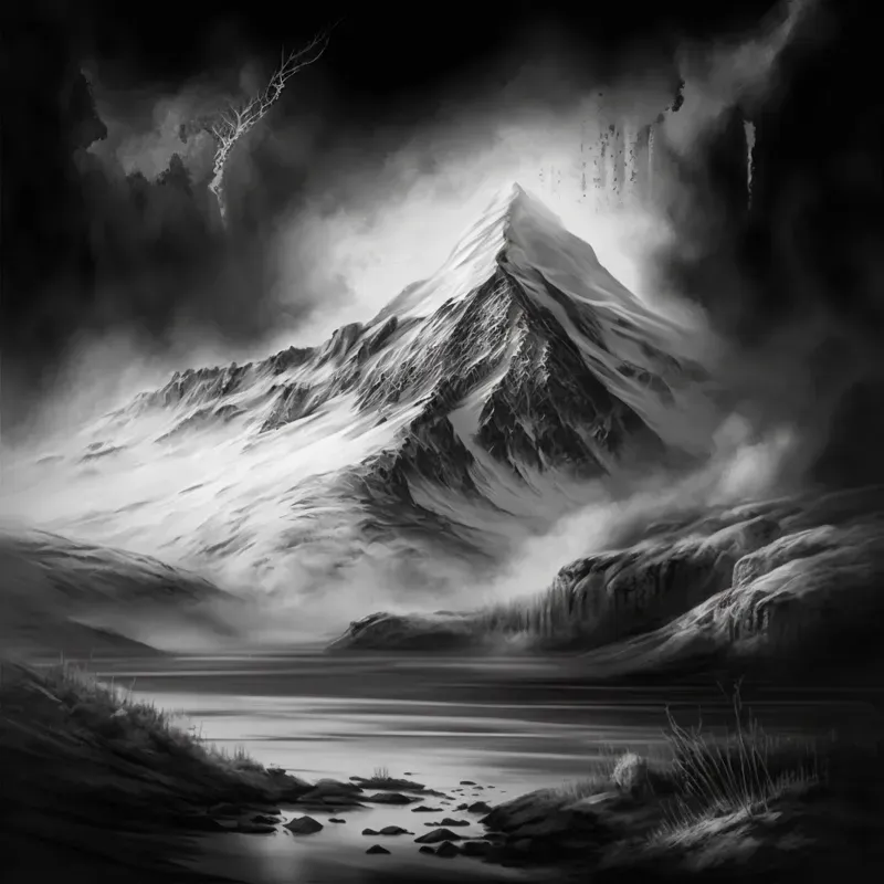 Artistic Charcoal Drawings