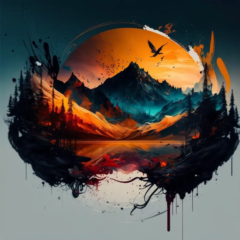 Artistic Inked And Calligraphy Scenes