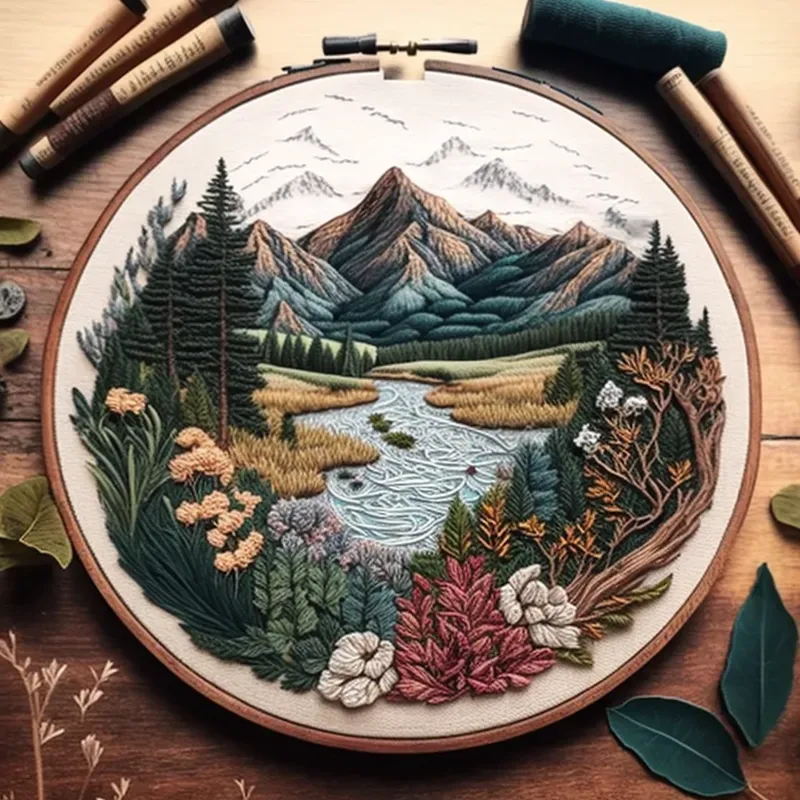 Embroidered Illustrations